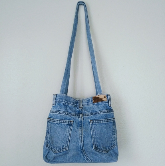 90's jean shoulder bag - Picture 2 of 4